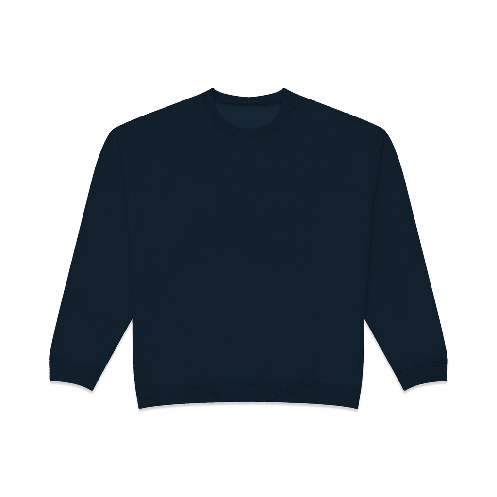 350 GSM 'Dark Navy' Fleece Crewneck