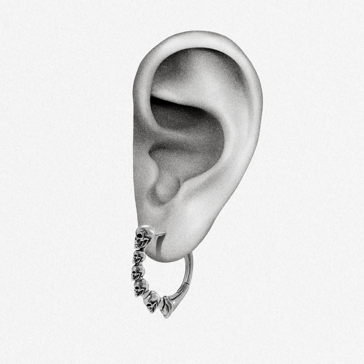 DEATHBOUND CIRCLE EARRINGS
